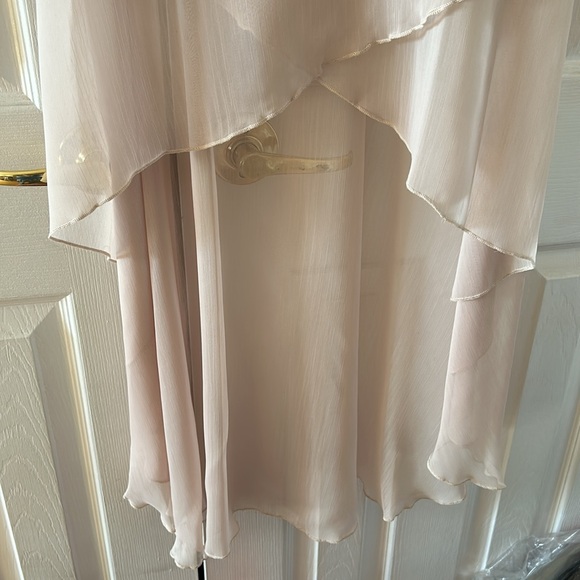 Strapless dress with multilayered sheer overlay - Picture 9 of 12